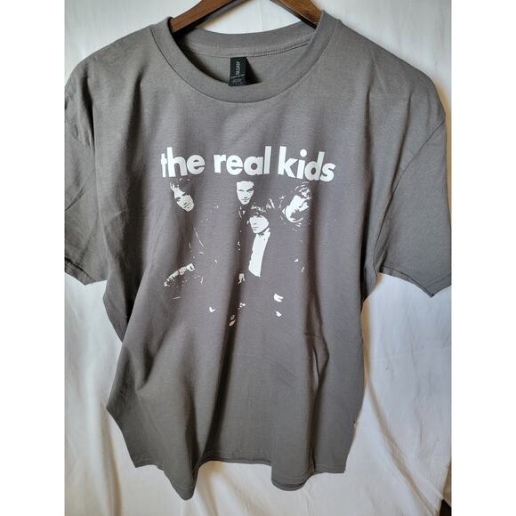 The Real Kids band t shirt size large asphalt gray - Picture 1 of 2
